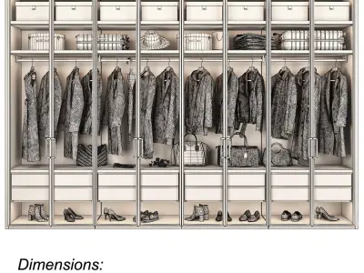 Walk-in Closet 98 part 4 3D model