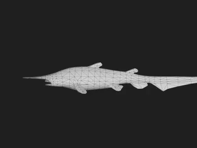 Goblinshark Low-poly 3D model