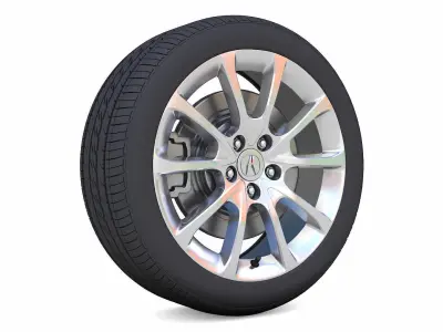 Acura TLX Rim 3D Model Low-poly 3D model