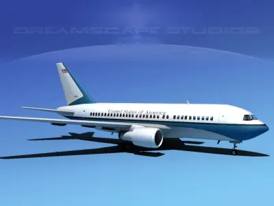 Boeing 767-100 US Government 3D model