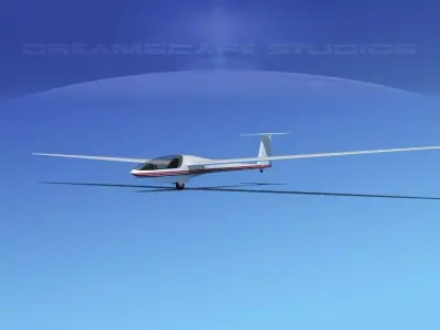 DG-400 17-Metre Motorglider V07 3D model