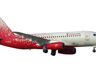 Superjet 100 3D model