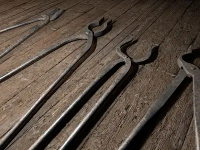 Inquisition - Tools Low-poly 3D model