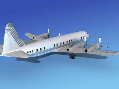 Lockheed L-188 Electra HP Corporate 1 3D model