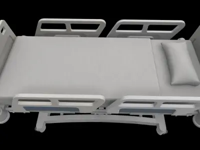 hospital bed 3D model