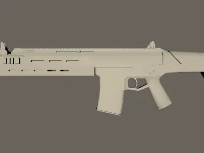 Bushmaster ACR Low-poly 3D model