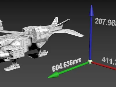 Dropship 32mm 3D print model