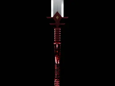 Fantasy Spear Low-poly 3D model