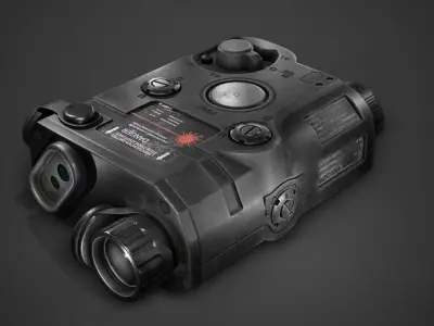 ANPEQ Weapon Laser Sight Low-poly 3D model