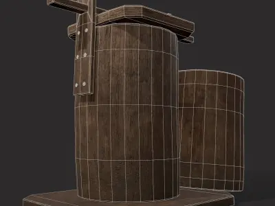 Bee Keeping Container Low-poly 3D model