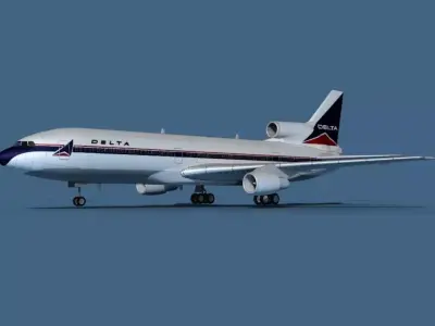 Lockheed L-1011-50 Delta 3D model