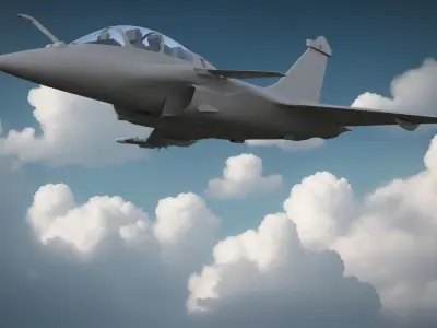 Aircraft Rafaele B Fly Clay 3D model