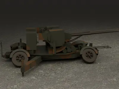 Sky guard Oerlikon 35 mm 3D model