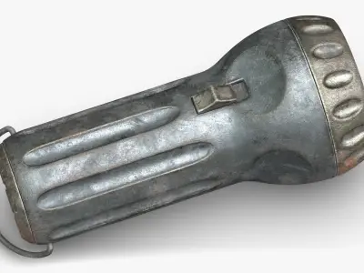 Flashlight 4 Old 3D model