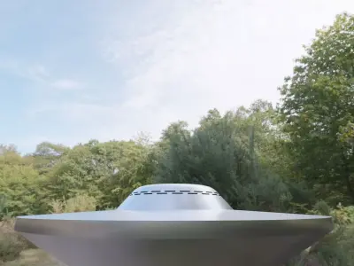 Falcon Lake UFO Low-poly 3D model