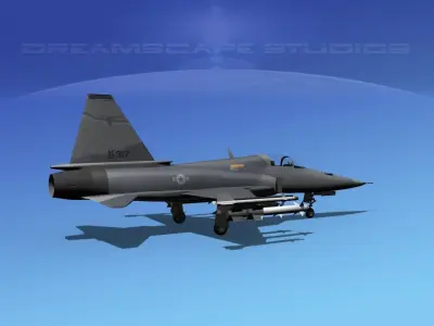 Northrop F-20 Tigershark V08 3D model