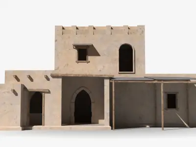 Arab x14 Low-poly 3D model