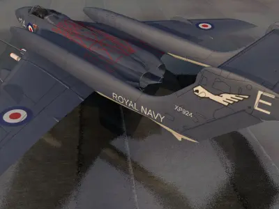 De Havilland DH-110 Sea Vixen 3D model