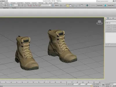 Boots Low-poly 3D model