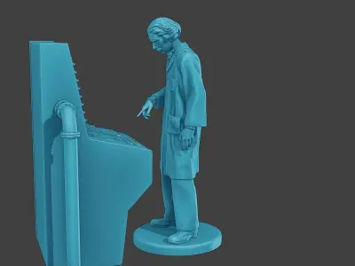 Scientist Male SM1 002 3D print model