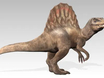 Spinosaurus Animated Low-poly 3D model