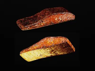 Roasted Salmon 1 3D model