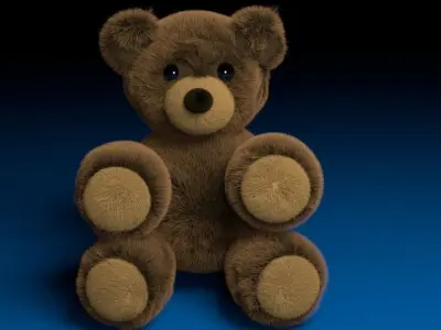 Teddy Bear Low-poly 3D model