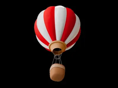 Hot Air Balloon 3D model
