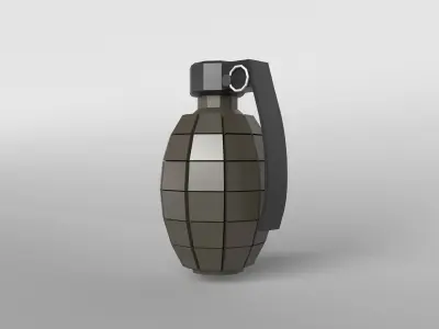 Grenade v1 004 Low-poly 3D model