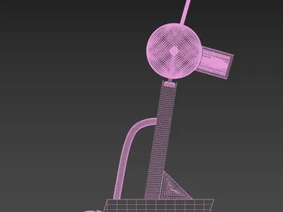 Memphis Milano Tahiti table lamp by Ettore Sottsass 1981 3D model