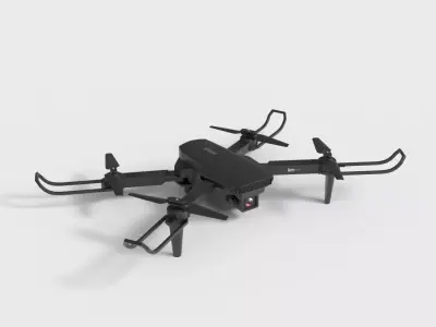 YOLOKE DRONE WITH CAMERA Low-poly 3D model
