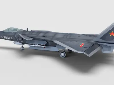 Chengdu J-20 3D model