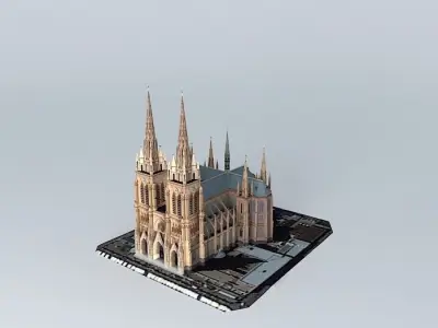 Basilica of Our Lady of Lujan 3D model
