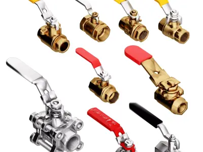 valve Low-poly 3D model