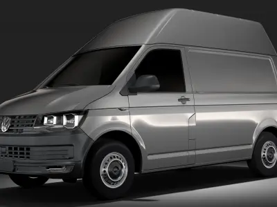 Volkswagen Transporter Van L1H3 T6 2017 3D model