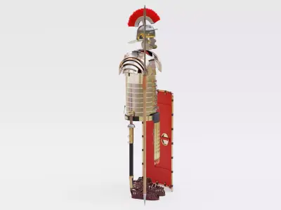 Roman Armor Set - Detailed Legionary Equipment 3D model