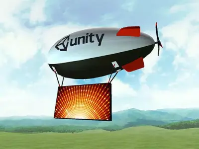 Blimps and Airships Pack Low-poly 3D model