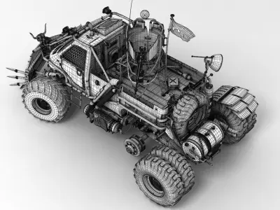 Apocalyptic Truck 2 3D model