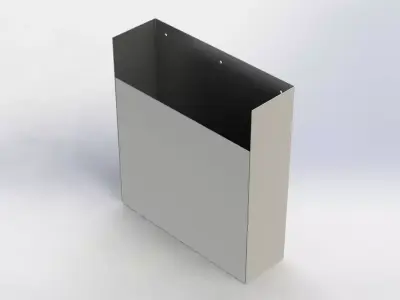 Suporte de Pasta Fichario Longo Binder Folder Long Support 3D model