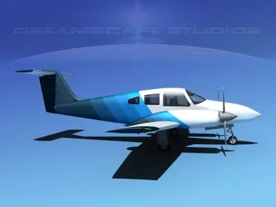 Piper PA-44-180 Seminole V12 3D model