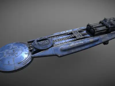 11Astral-Queen-BSG spaceship 3D model