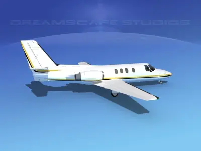 Cessna 500 Citation I V09 3D model