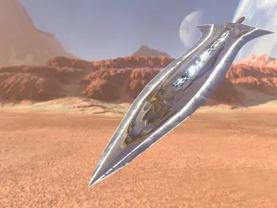 Two Handed Sword - Fantasy Low-poly 3D model