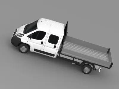 Citroen Relay Crew Cab Truck 2009-2014 3D model
