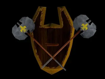 low poly medieval pack Low-poly 3D model