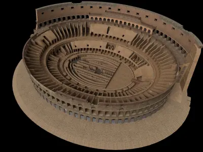 Colosseum - PBR - Textured Low-poly 3D model