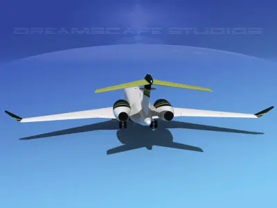 Bombardier Global 5000 V08 3D model