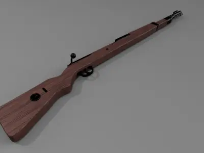 Karabiner 98k Low-poly 3D model