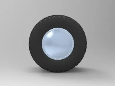 Double wheel 2 3D model