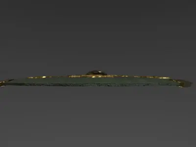 Shield of Rohan Lowpoly PBR Game-Ready Low-poly 3D model